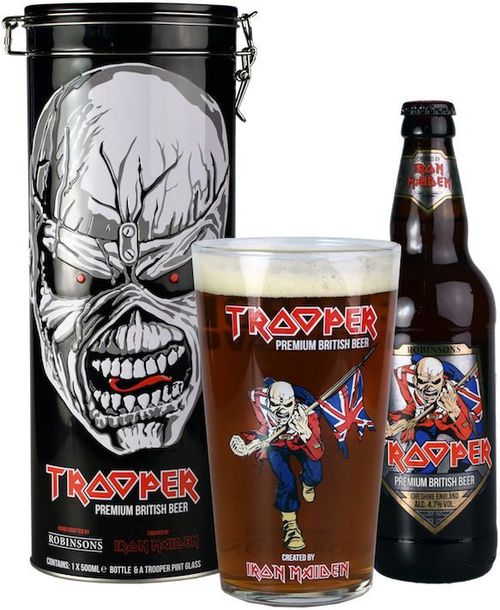 Iron Maiden's TROOPER Beer 12° 0,5l 4,7% + 1x sklo GB