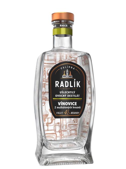 Palírna Radlík Radlík Vínovice z muškátových hroznů 45% 0,5l