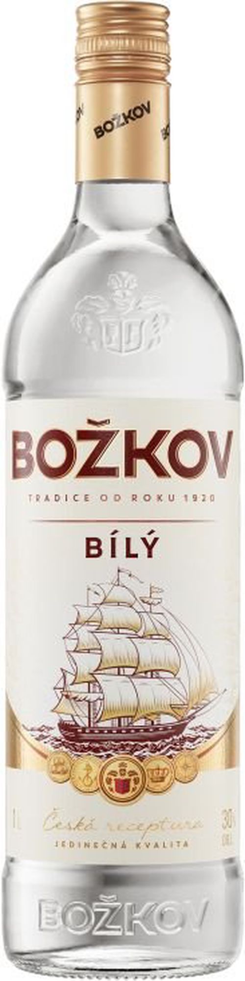 Božkov Bílý 1l 30%