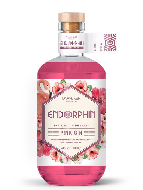 Endorphin gin Endorphin Pink Gin 43% 0,5l