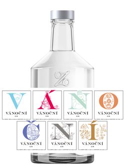 Lihovárek + Žufánek Vánoční gin (komplet sada) 45% 0,5l