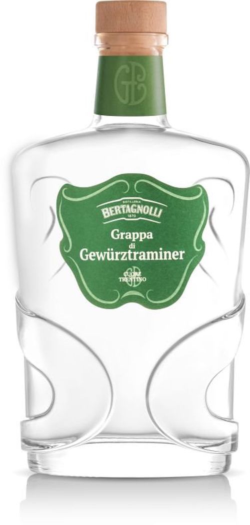 Grappa Gewürztraminer Bertagnolli Trentino Bianca 0,7l 42%