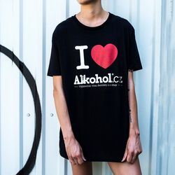 Tričko Alkohol.cz Srdce L